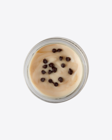 Condensed Milk w/ Chocolate Balls in Glass Jar
