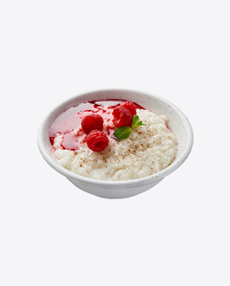 Rice Porrige w/ Raspberry & Jam PNG