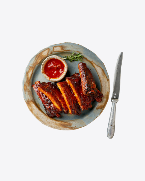 BBQ Ribs w/ Tomato Sauce PNG