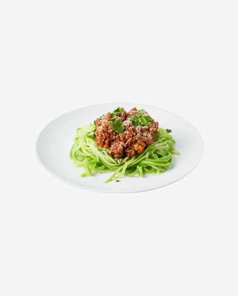 Zucchini Pasta w/ Meat PNG