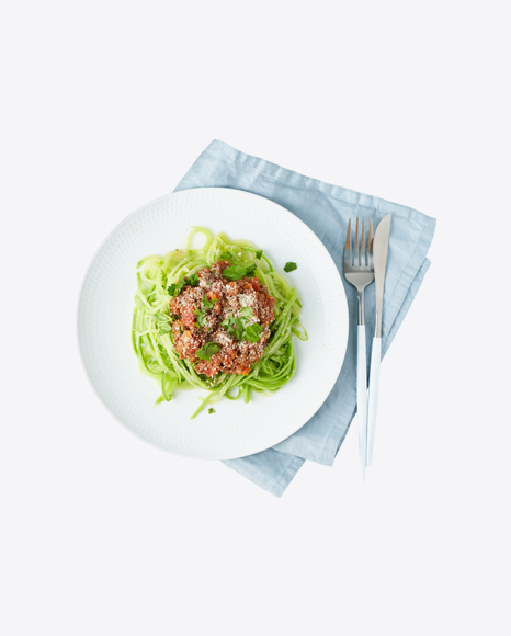 Zucchini Pasta w/ Meat PNG