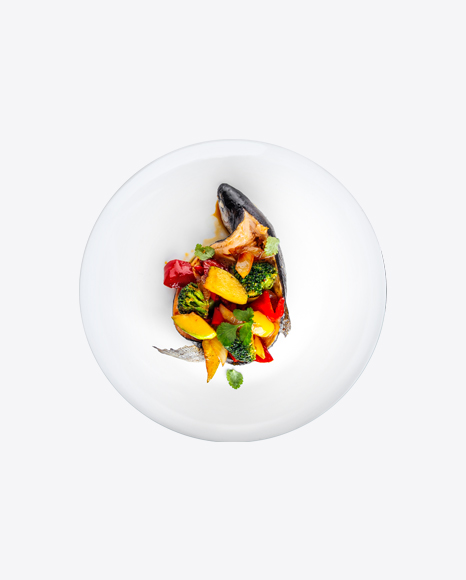 Fish Stuffed with Vegetables