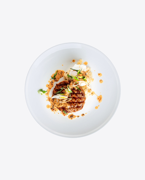 Grilled Beef Cutlet w/ Sauce