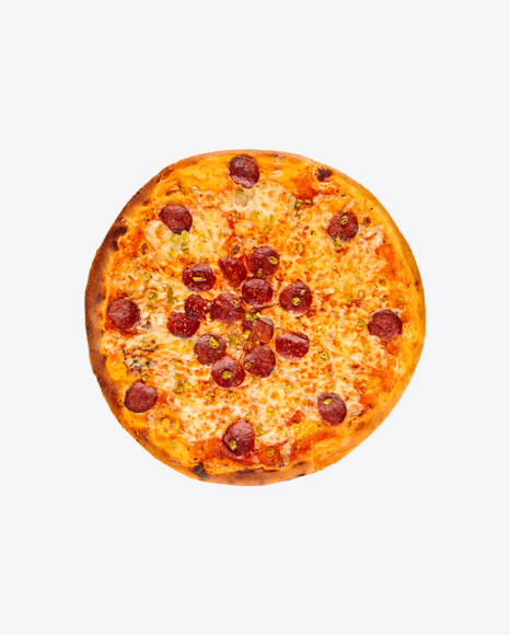 Pizza with Spicy Sausages