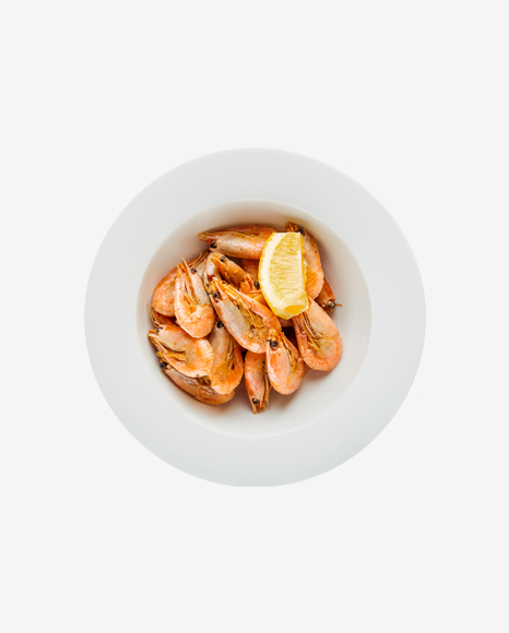 Shrimps w/ Lemon Slice