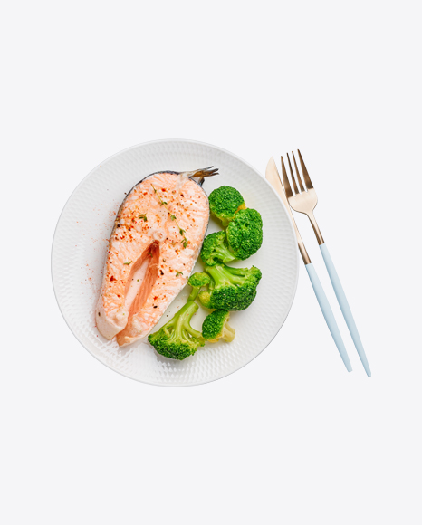 Steamed Salmon w/ Broccoli