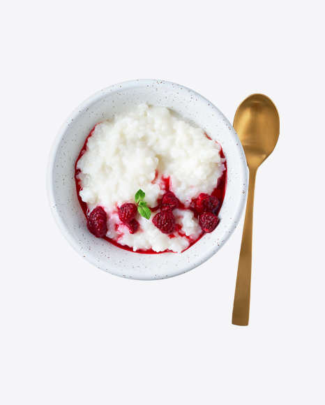 Rice Porridge w/ Raspberry