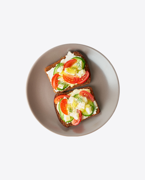 Avocado Toasts w/ Cream Cheese and Tomatoes