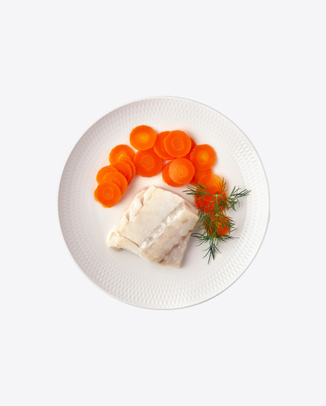Steamed Fish Fillet w/ Carrot Slices