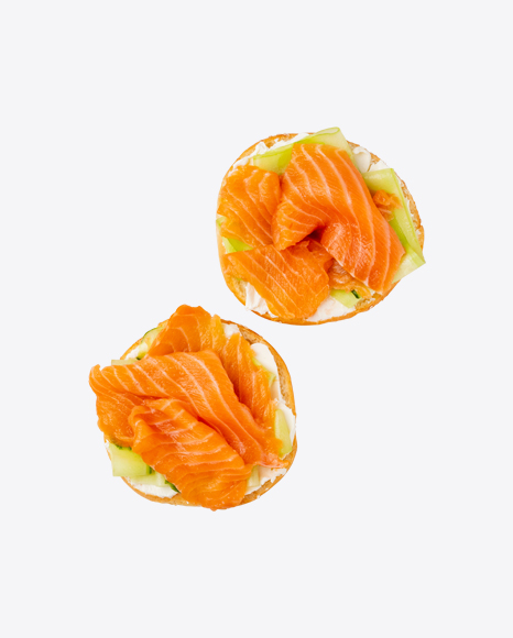 Download Salmon Toasts Transparent PNG on YELLOW Images