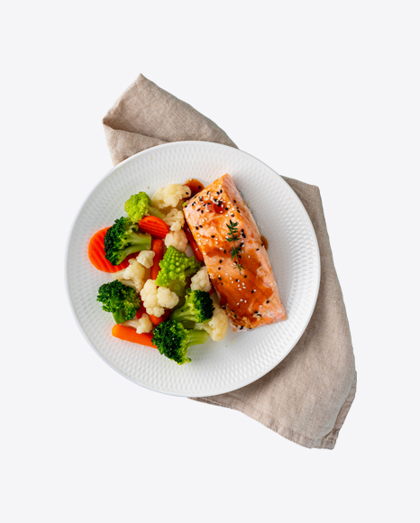 Steamed Salmon w/ Vegetables