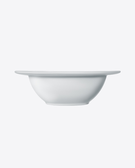 Deep White Ceramic Bowl