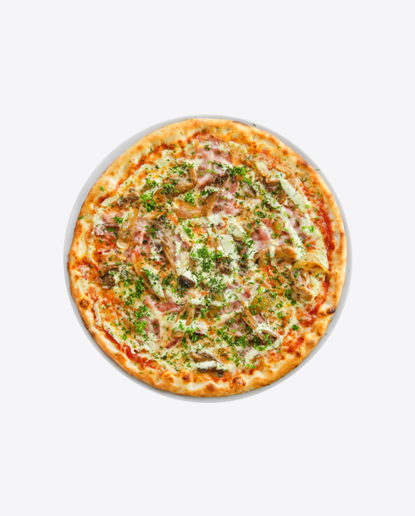 Pizza w/ Mushrooms & Greens