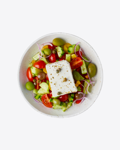 Greek Salad w/ Feta Cheese Block
