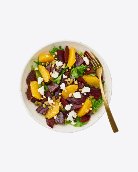 Salad w/ Beetroot, Orange, Nuts & Feta Cheese