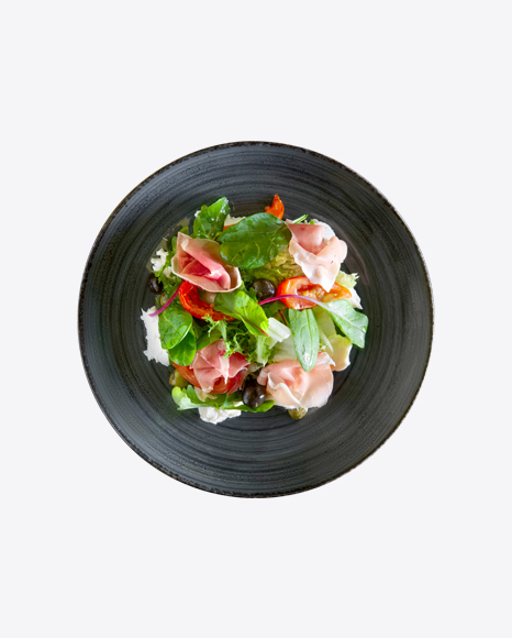 Salad w/ Prosciutto & Mozzarella