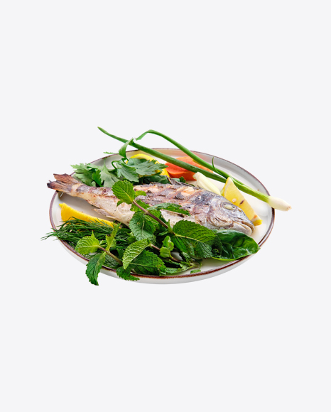 Grilled Fish w/ Greens