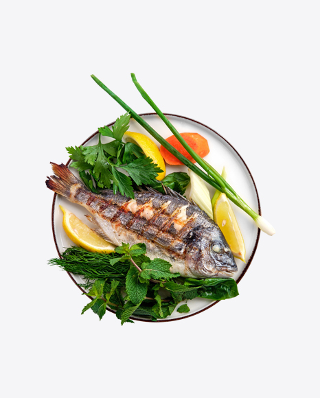 Grilled Fish w/ Greens