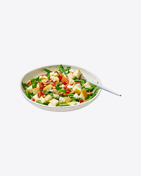 Salad w/ Apple Pomegranate Seeds & Cheese