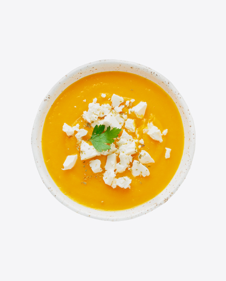 Pumpkin Cream Soup w/ Cheese
