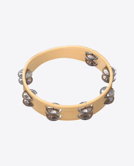 Wooden Tambourine PNG