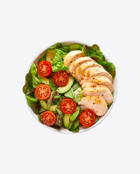 Green Salad w/ Chicken Fillet Slices