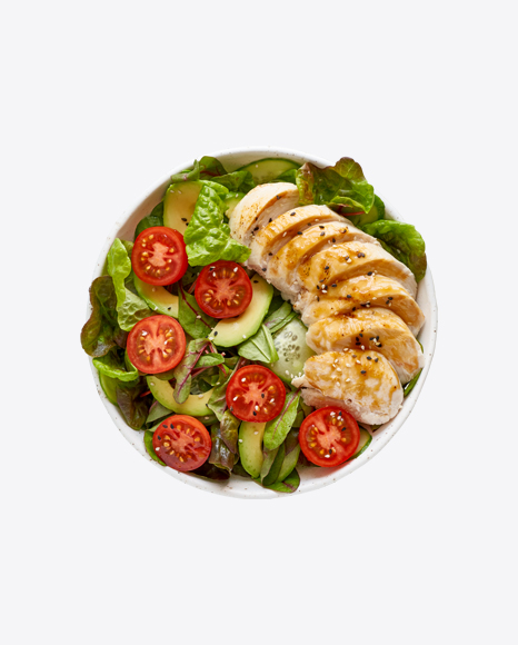 Green Salad w/ Chicken Fillet Slices