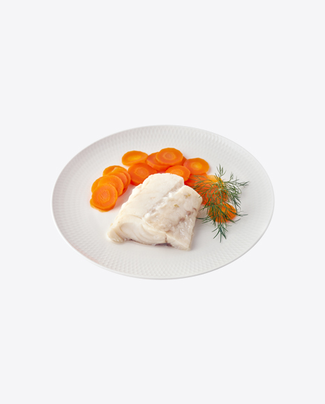 Steamed Fish Fillet w/ Carrot Slices