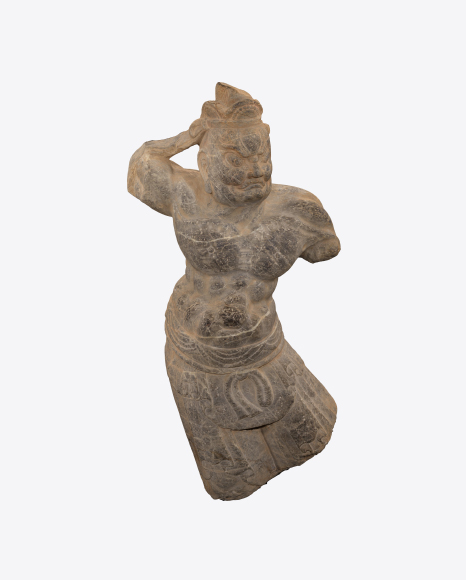 Sculpture of Dvarapala PNG