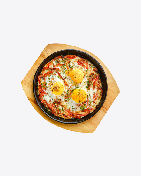 Baked Eggs w/ Pepper and Tomato