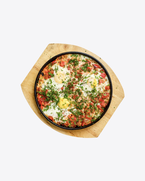 Eggs w/ Bell Pepper & Baked Tomato