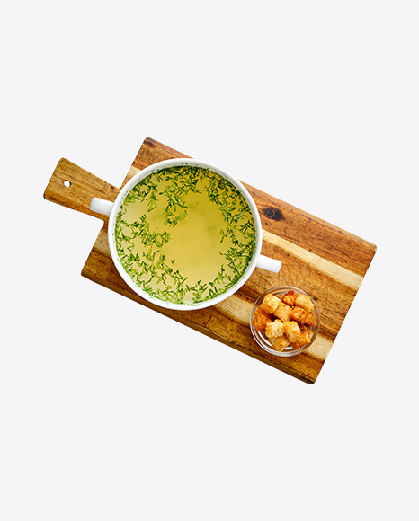 Chicken Stock w/ Croutons