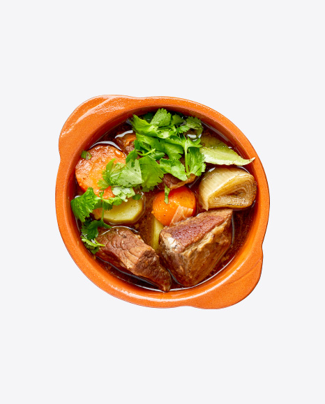 Meat Stew in Pot