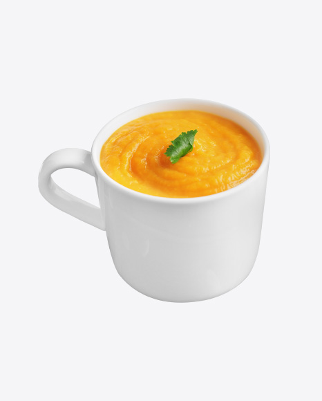 Pumpkin Cream Soup in Mug