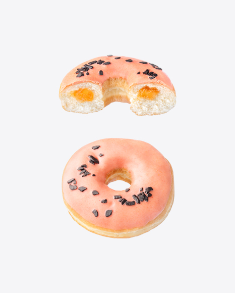 Peach Donut w/ Half