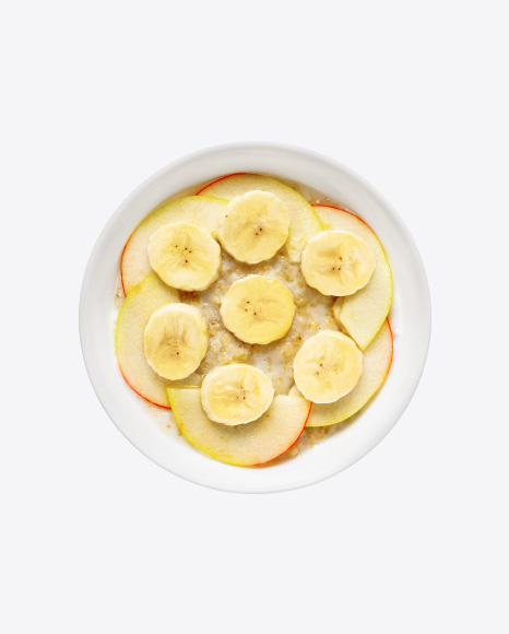 Porridge w/ Apple & Banana Slices