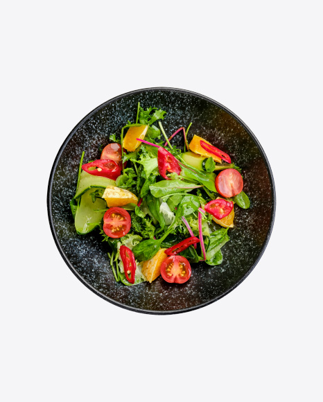 Spicy Salad w/ Orange, Chilli, Tomato, Cucumber & Avocado
