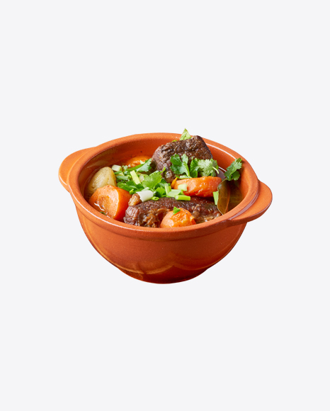 Meat Stew in Pot
