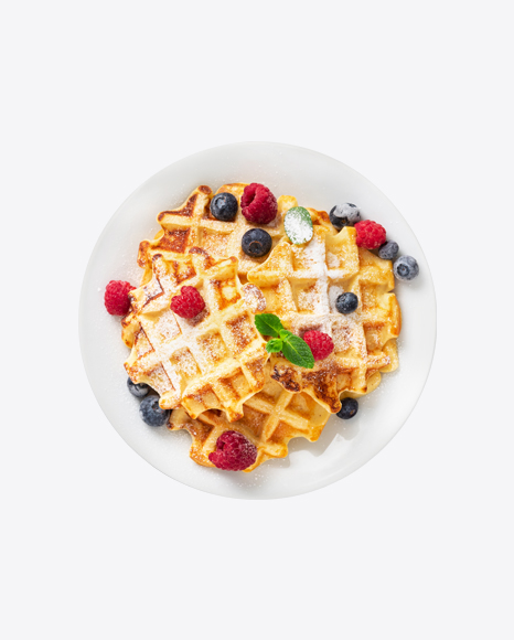 Waffles w/ Berries