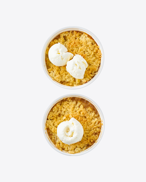 Apple Crisp w/ Ice Cream Set