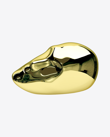  Golden Head Sculpture