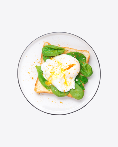 Poached Egg W/ Spinach & Toast