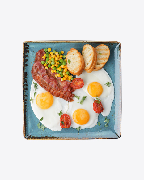 Roasted Eggs w/ Bacon & Vegetables