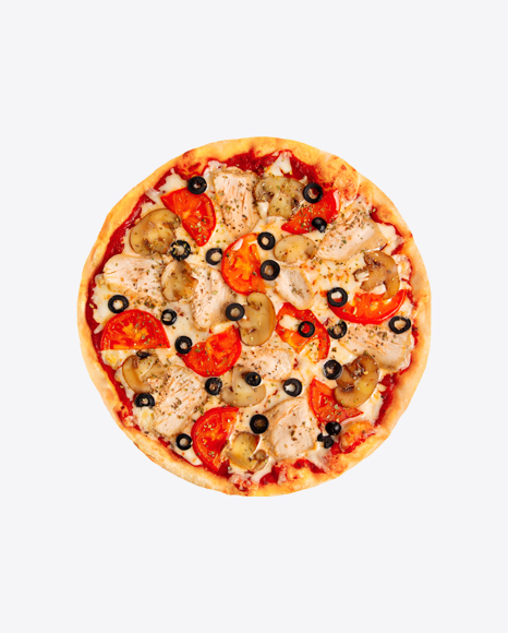 Chicken Pizza with Mushrooms