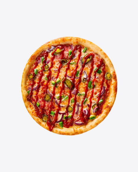 Barbecue Pizza with Jalapeno