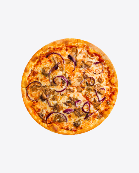 Pizza w/ Beef and Onions