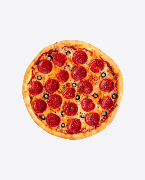Pepperoni Pizza w/ Salami and Olives