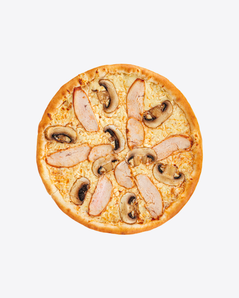 Chicken Pizza with Mushrooms