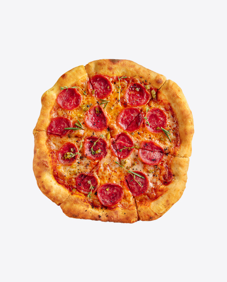 Pepperoni Pizza with Salami