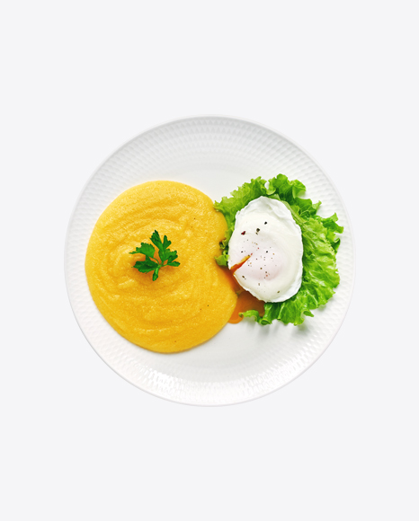 Poached Egg w/ Pumpkin Puree PNG